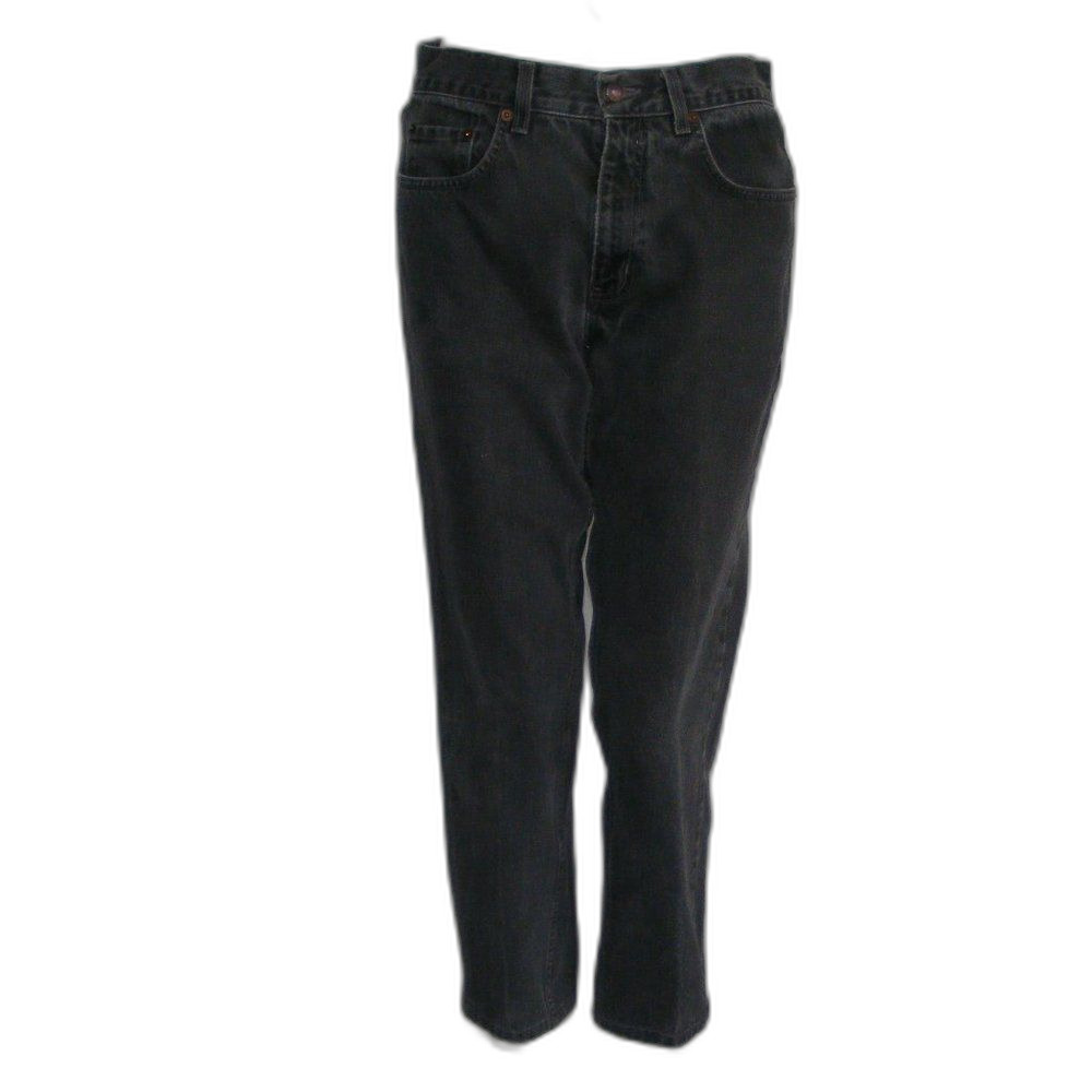 LEVI'S Vintage 630 Jeans, 31/29, Orange tab, Faded Black, Shorter/Crop, Zipper